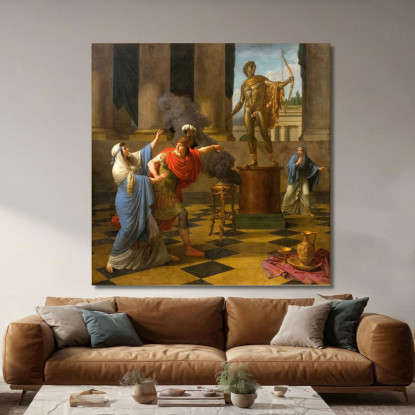 Alessandro Consulta L'Oracolo Di Apollo Louis-Jean-François Lagrenée ljf2 quadro stampato su tela