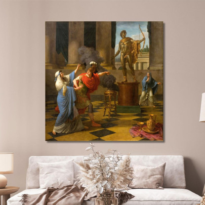 Alessandro Consulta L'Oracolo Di Apollo Louis-Jean-François Lagrenée ljf2 quadro stampato su tela