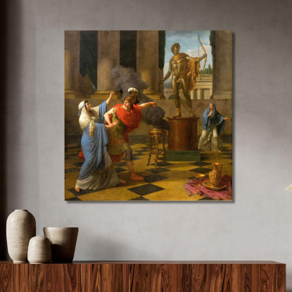 Alessandro Consulta L'Oracolo Di Apollo Louis-Jean-François Lagrenée ljf2 quadro stampato su tela