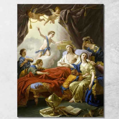Allegoria Sulla Morte Del Delfino Louis-Jean-François Lagrenée ljf3 quadro stampato su tela