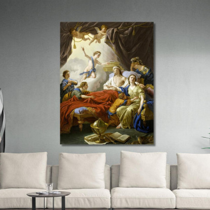 Allegoria Sulla Morte Del Delfino Louis-Jean-François Lagrenée ljf3 quadro stampato su tela