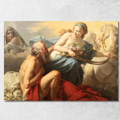 Aurora E Titono Louis-Jean-François Lagrenée ljf4 quadro stampato su tela