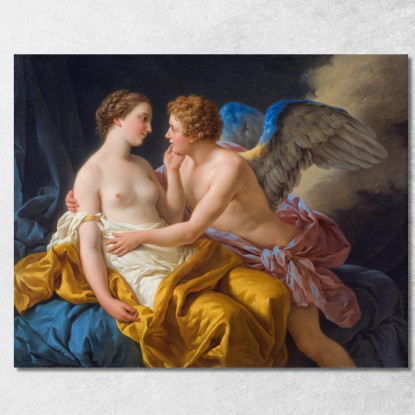Cupido E Psiche Louis-Jean-François Lagrenée ljf6 quadro stampato su tela