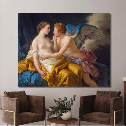 Cupido E Psiche Louis-Jean-François Lagrenée ljf6 quadro stampato su tela