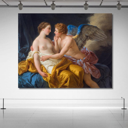 Cupido E Psiche Louis-Jean-François Lagrenée ljf6 quadro stampato su tela