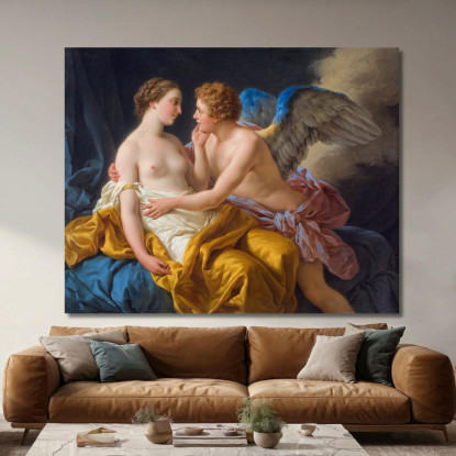 Cupido E Psiche Louis-Jean-François Lagrenée ljf6 quadro stampato su tela