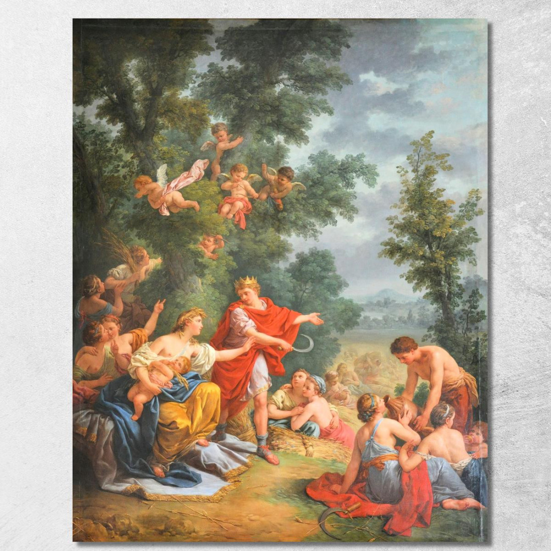 Cerere O L'Agricoltura Louis-Jean-François Lagrenée ljf7 quadro stampato su tela