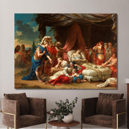 La Morte Della Moglie Di Dario Louis-Jean-François Lagrenée ljf9 quadro stampato su tela