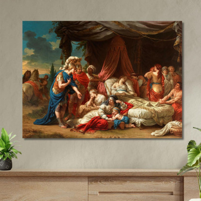 La Morte Della Moglie Di Dario Louis-Jean-François Lagrenée ljf9 quadro stampato su tela