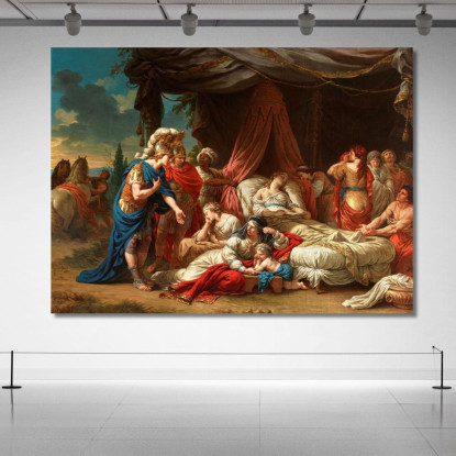 La Morte Della Moglie Di Dario Louis-Jean-François Lagrenée ljf9 quadro stampato su tela
