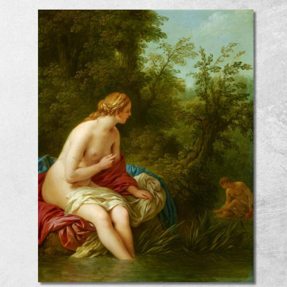 Paesaggio Con Salmace Ed Ermafrodito Louis-Jean-François Lagrenée ljf12 quadro stampato su tela