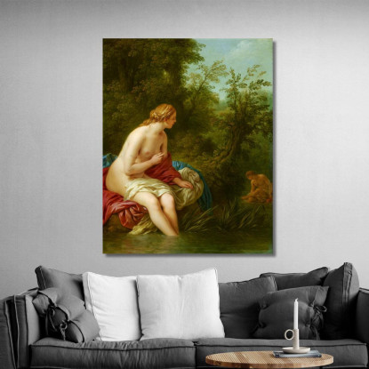 Paesaggio Con Salmace Ed Ermafrodito Louis-Jean-François Lagrenée ljf12 quadro stampato su tela