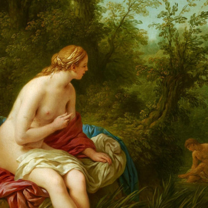 Paesaggio Con Salmace Ed Ermafrodito Louis-Jean-François Lagrenée ljf12 quadro stampato su tela