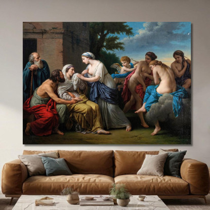 L'Amicizia Consola La Vecchiaia Per La Perdita Della Bellezza E La Partenza Dei Piaceri Louis-Jean-François Lagrenée ljf14 quad