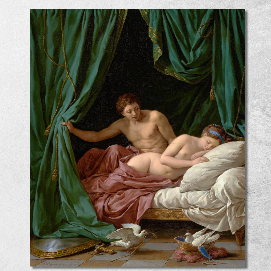 Marte E Venere Allegoria Della Pace Louis-Jean-François Lagrenée ljf16 quadro stampato su tela
