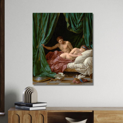 Marte E Venere Allegoria Della Pace Louis-Jean-François Lagrenée ljf16 quadro stampato su tela