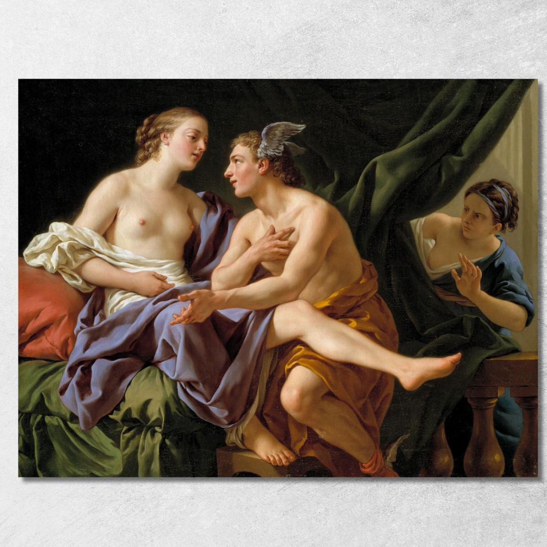 Mercurio Erse E Aglauro Louis-Jean-François Lagrenée ljf17 quadro stampato su tela