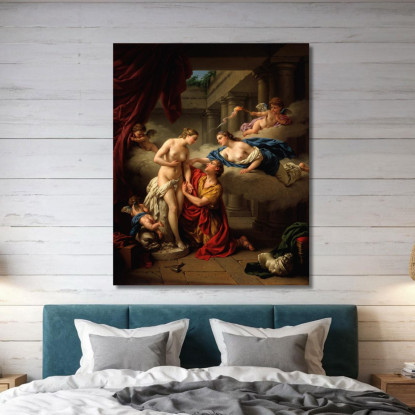 Pigmalione E La Sua Statua Louis-Jean-François Lagrenée ljf19 quadro stampato su tela