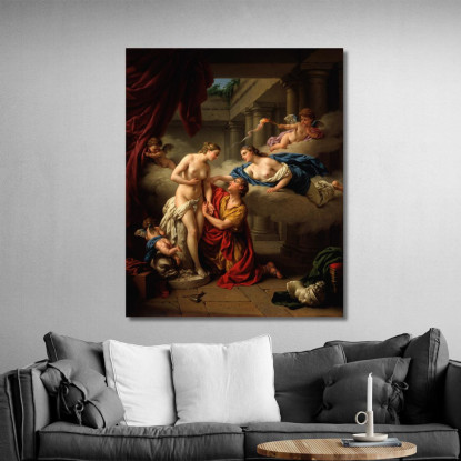 Pigmalione E La Sua Statua Louis-Jean-François Lagrenée ljf19 quadro stampato su tela