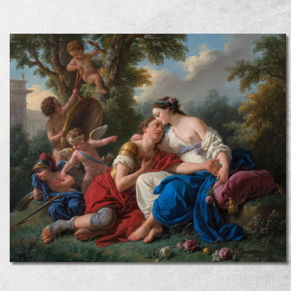 Rinaldo E Armida Louis-Jean-François Lagrenée ljf20 quadro stampato su tela
