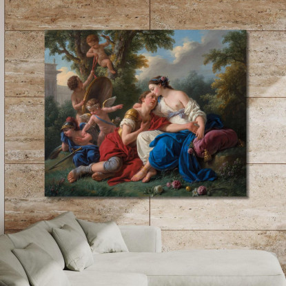 Rinaldo E Armida Louis-Jean-François Lagrenée ljf20 quadro stampato su tela