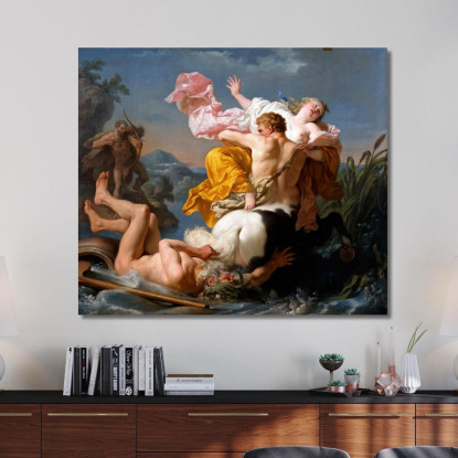 Il Rapimento Di Deianira Da Parte Del Centauro Nesso Louis-Jean-François Lagrenée ljf22 quadro stampato su tela