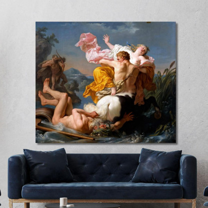 Il Rapimento Di Deianira Da Parte Del Centauro Nesso Louis-Jean-François Lagrenée ljf22 quadro stampato su tela