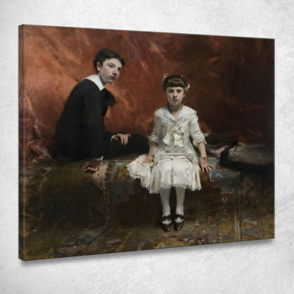 Ritratto Di Édouard E Marie-Louise Pailleron John Singer Sargent jss248 quadro stampato su tela