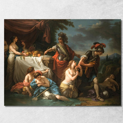 Ubaldo E Il Cavaliere Danese Louis-Jean-François Lagrenée ljf26 quadro stampato su tela