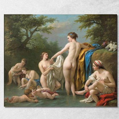 Venere E Ninfe Al Bagno Louis-Jean-François Lagrenée ljf27 quadro stampato su tela