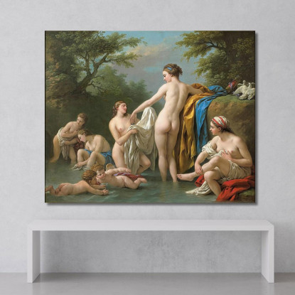 Venere E Ninfe Al Bagno Louis-Jean-François Lagrenée ljf27 quadro stampato su tela