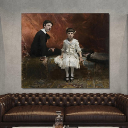 Ritratto Di Édouard E Marie-Louise Pailleron John Singer Sargent jss248 quadro stampato su tela