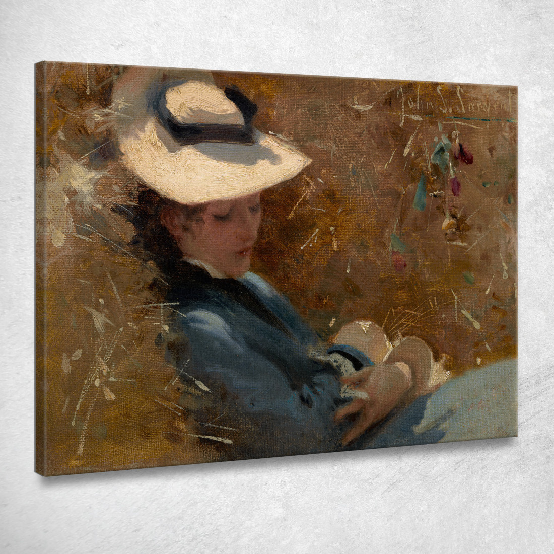 Riposare John Singer Sargent jss250 quadro stampato su tela