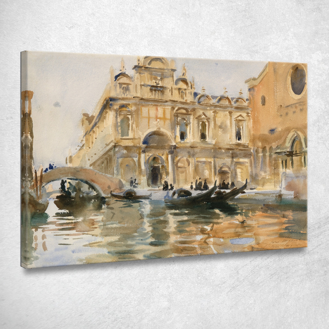 Rio Dei Mendicanti Venice John Singer Sargent jss252 quadro stampato su tela