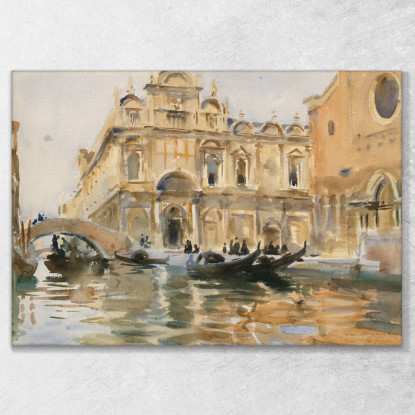 Rio Dei Mendicanti Venice John Singer Sargent jss252 quadro stampato su tela