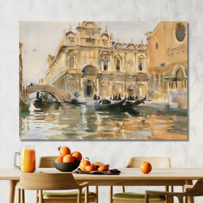 Rio Dei Mendicanti Venice John Singer Sargent jss252 quadro stampato su tela