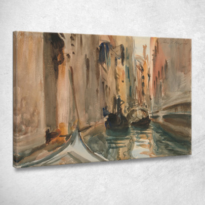 Rio Di San Salvatore Venice  John Singer Sargent jss253 quadro stampato su tela
