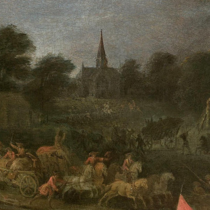 La Vendetta Dei Contadini Jean-Antoine Watteau jaw14 quadro stampato su tela