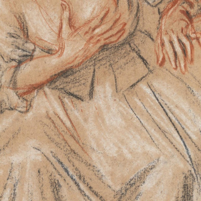 Donna Seduta Jean-Antoine Watteau jaw28 quadro stampato su tela