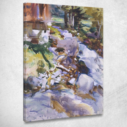 Ruscello Impetuoso John Singer Sargent jss259 quadro stampato su tela