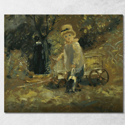 Un Ragazzo Con Un Carretto Giocattolo John Constable jcn1 quadro stampato su tela