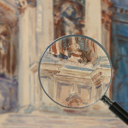 Santa Maria Della Salute Venice John Singer Sargent jss263 quadro stampato su tela