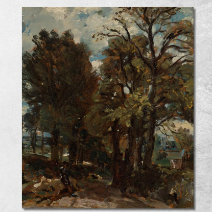 Fen Lane East Bergholt John Constable jcn35 quadro stampato su tela