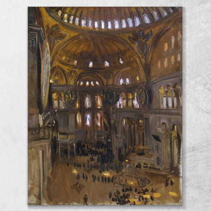 Santa Sofia John Singer Sargent jss265 quadro stampato su tela