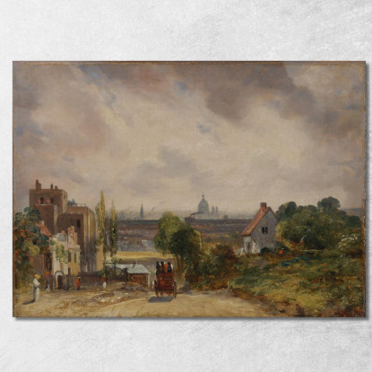 Il Cottage Di Sir Richard Steele A Hampstead John Constable jcn74 quadro stampato su tela