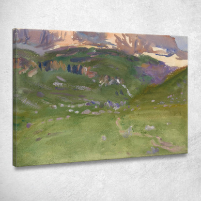 Sigillo Alpe Dolomiti John Singer Sargent jss270 quadro stampato su tela