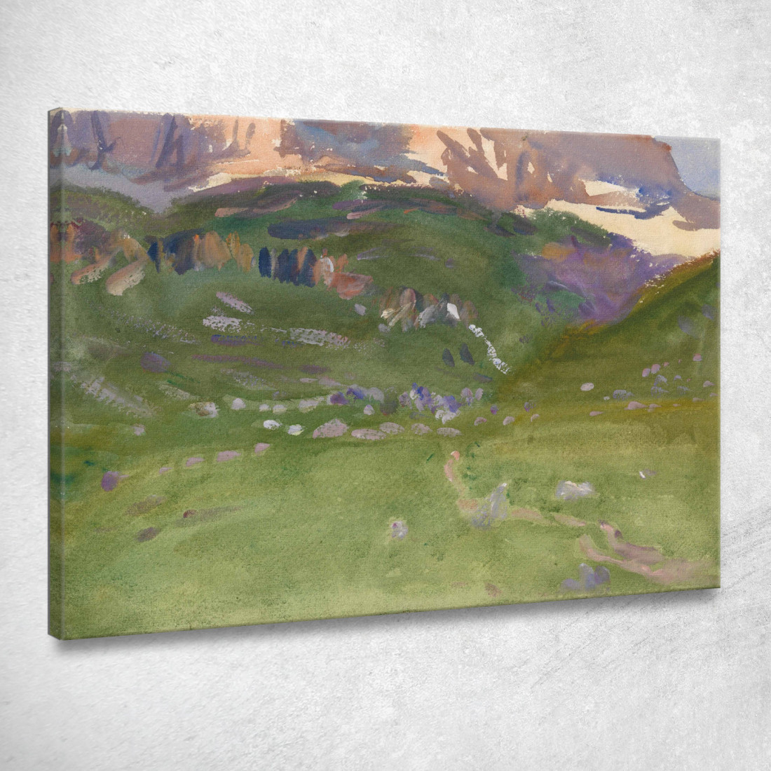 Sigillo Alpe Dolomiti John Singer Sargent jss270 quadro stampato su tela