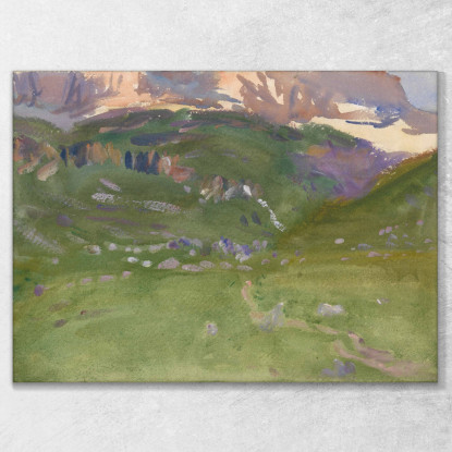 Sigillo Alpe Dolomiti John Singer Sargent jss270 quadro stampato su tela