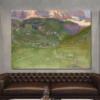 Sigillo Alpe Dolomiti John Singer Sargent jss270 quadro stampato su tela