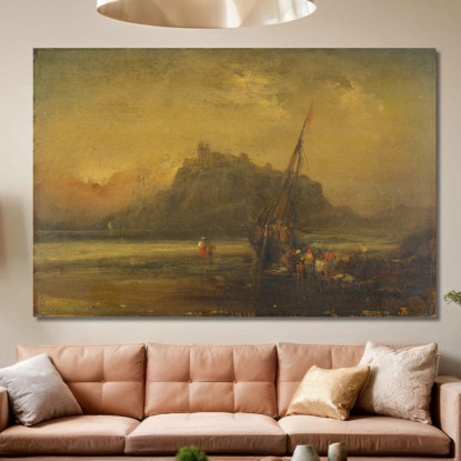 Scena Di Spiaggia John Sell Cotman jsc8 quadro stampato su tela